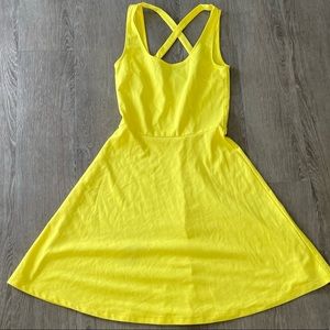 Yellow H&M Skater dress